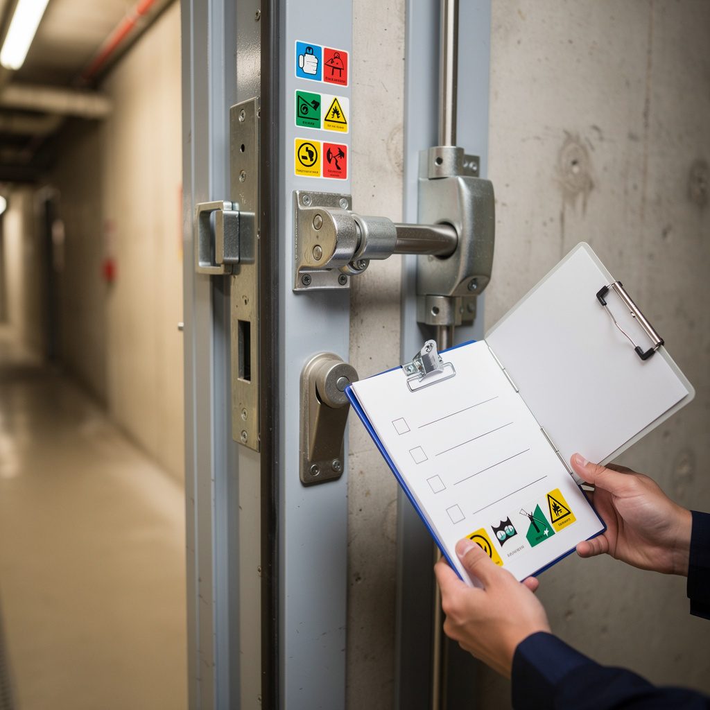 Umfassende Brandschutztürprüfung – Normen, Dokumentation, Sicherheit, Nachrüstung, Wartungsplan – Rößler Industrietore GmbH